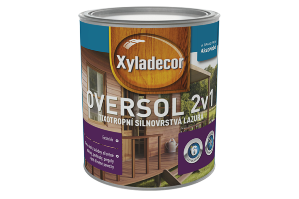 Xyladecor Oversol 2v1 biela,0,75L