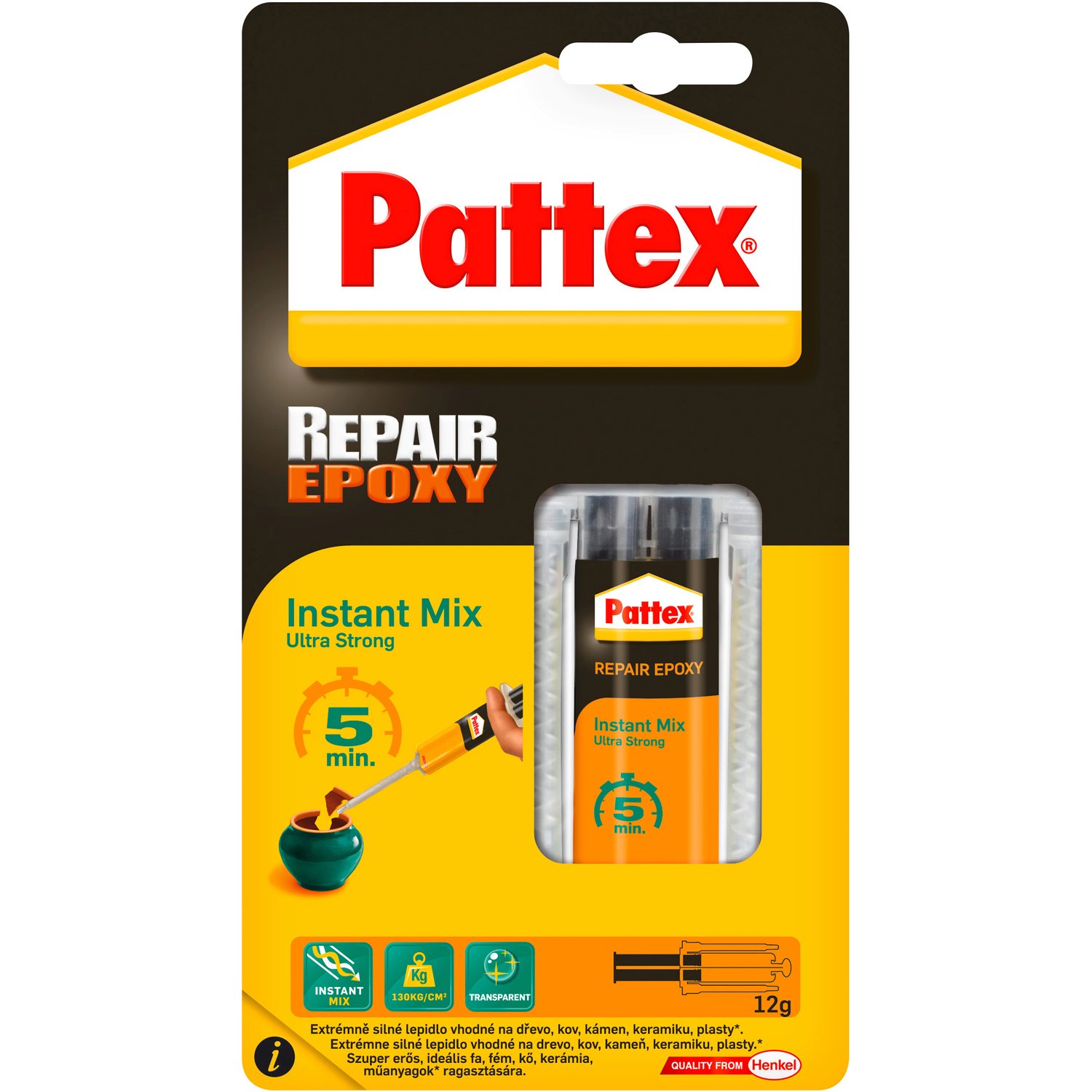 Pattex Repair Epoxy Ultra Strong 5 min 11ml/12g