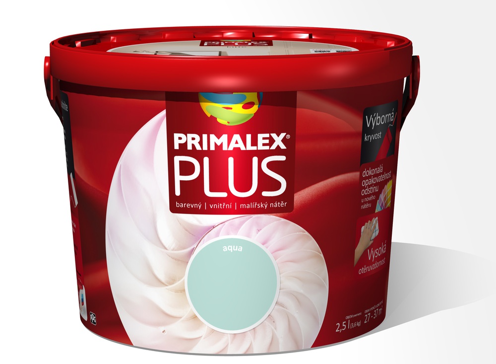 Primalex Plus farebné odtiene aqua,2.5L