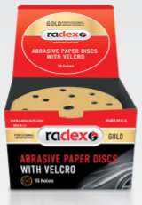 Radex Gold brúsny kruh, 15 dier, ¤150 mm P 320