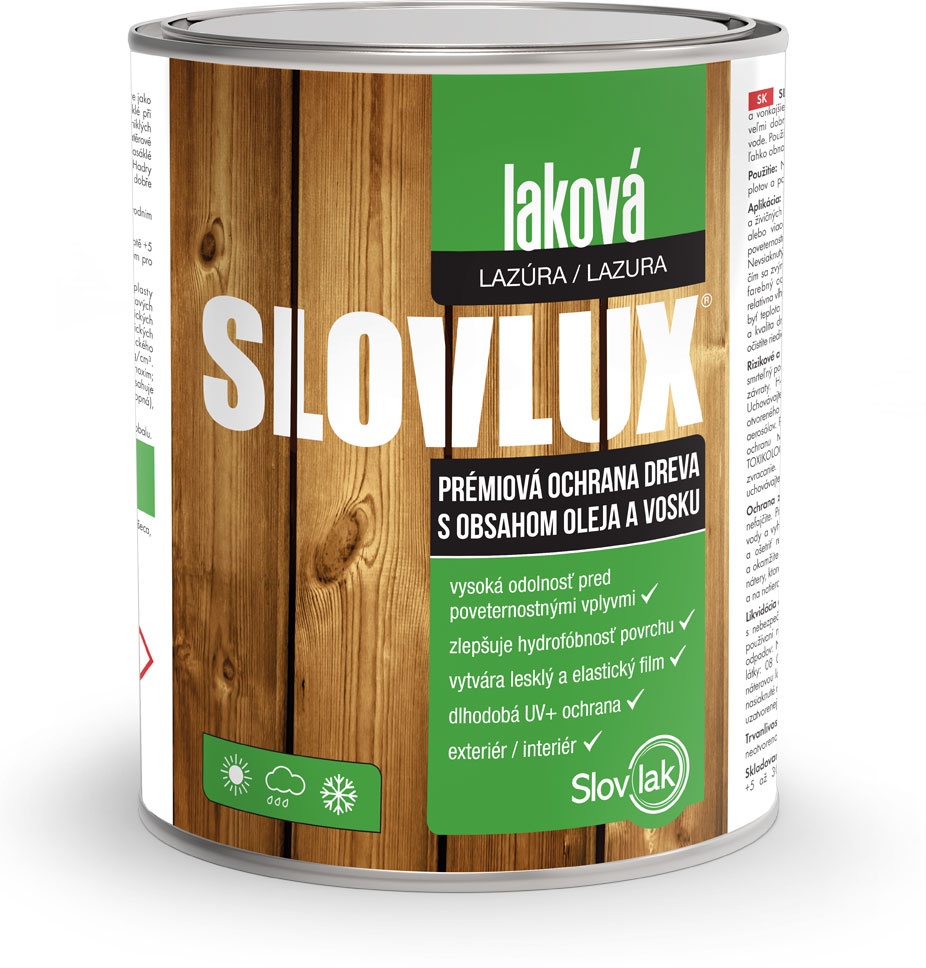 Slovlak Slovlux laková lazúra borovica,2,5L