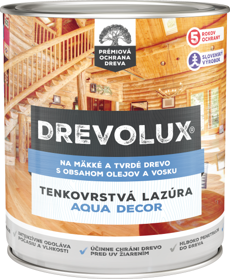 CHEMOLAK Drevolux Aqua Decor Jelša,2.5L