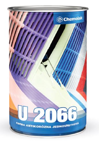 CHEMOLAK U 2066 pololesklá  RAL9003,0.8L