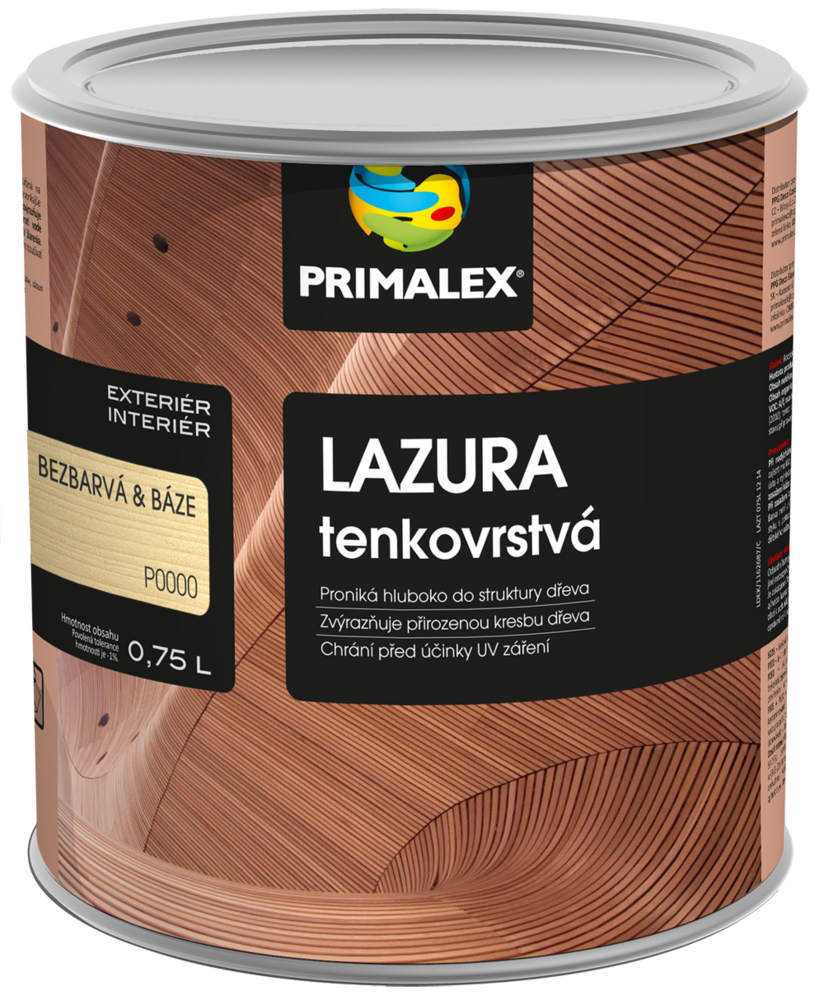 Primalex Tenkovrstvá  lazúra Tmavý palisander,0.75L