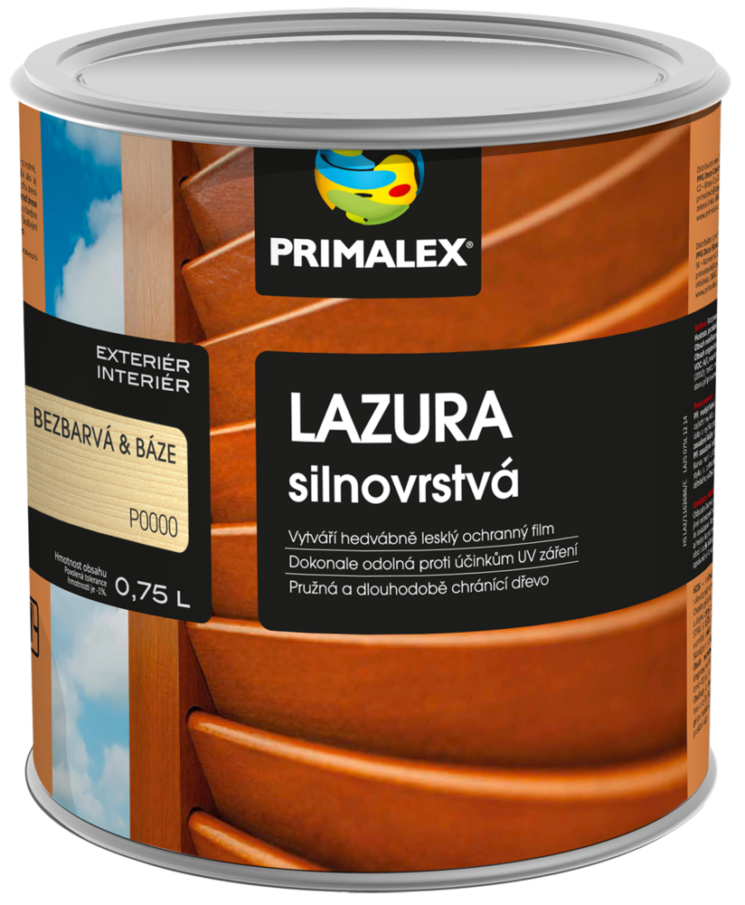 Primalex Hrubovrstvá  lazúra Bezfarebná,0.75L