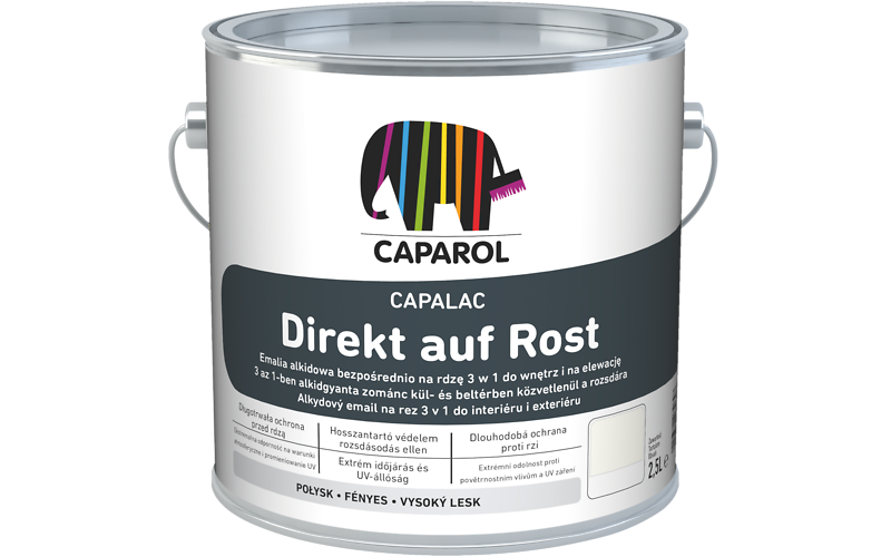 Caparol Capalac Direkt auf Rost RAL9006 Biely hliník,0.75L