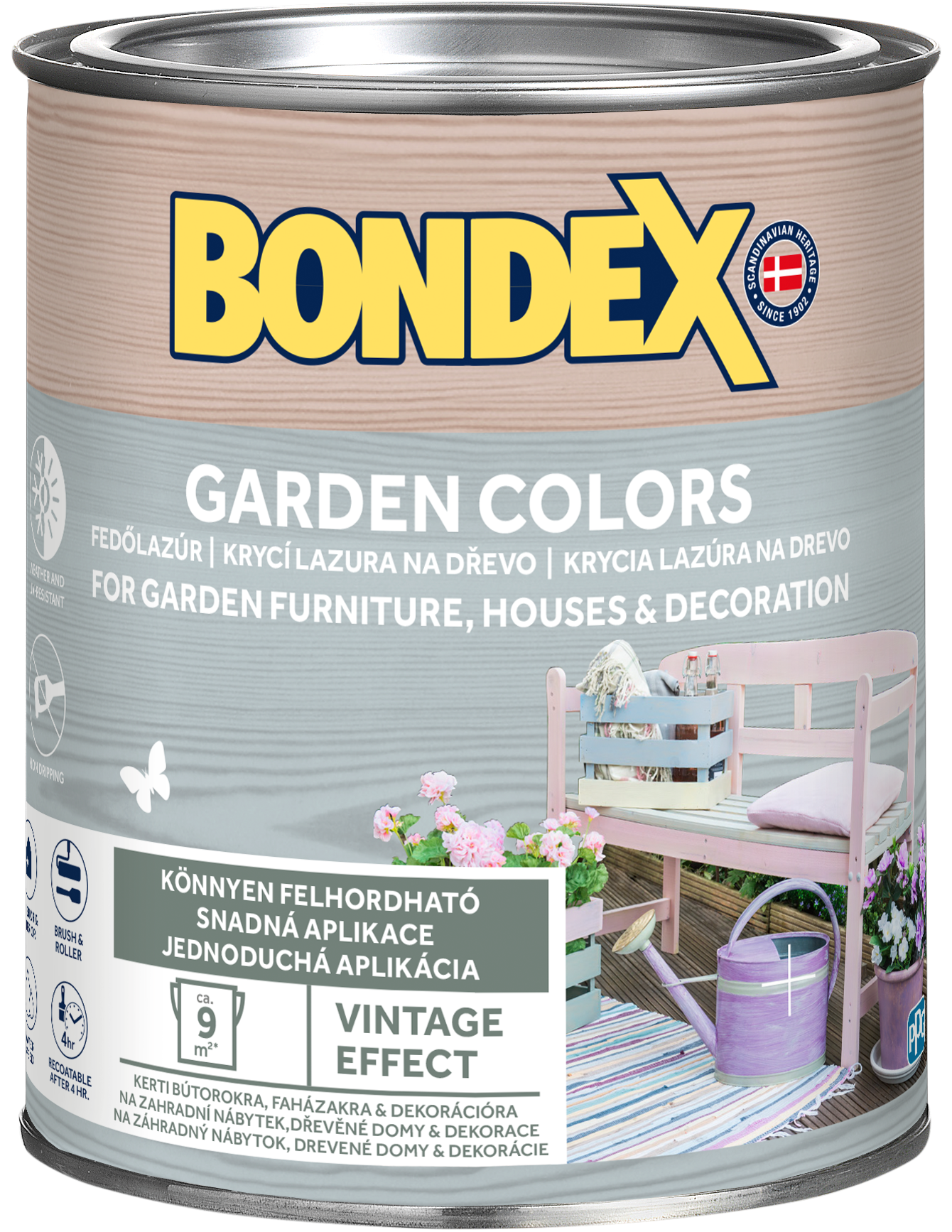 Bondex Garden Color - lazúra ANTHRACITE,0.75L