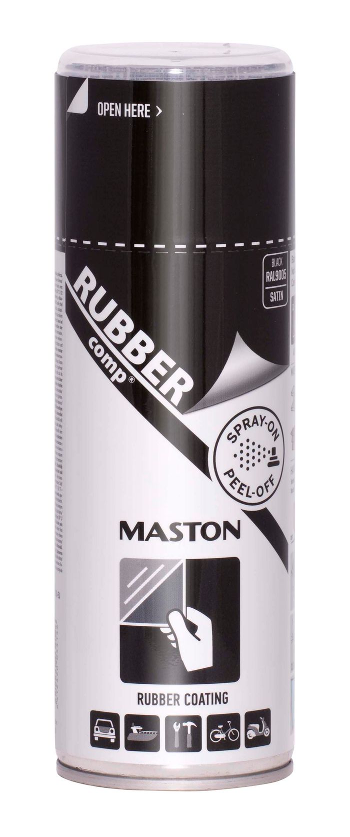 Maston RUBBERCOMP - gumový náter Modrý lesklý,400ml