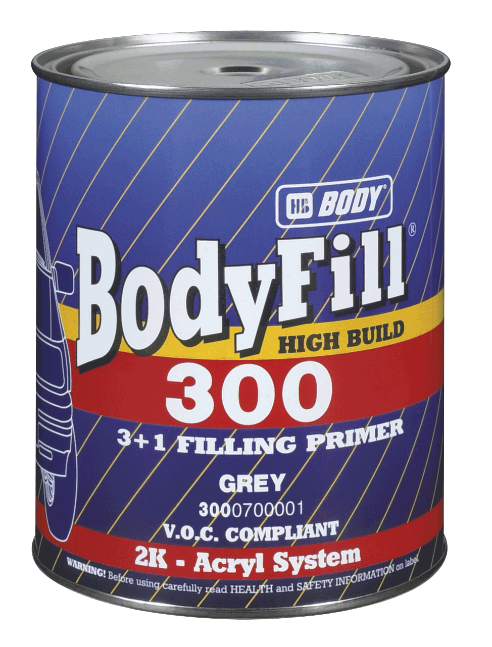 HB BODY Body 300 3+1 Biela,1L