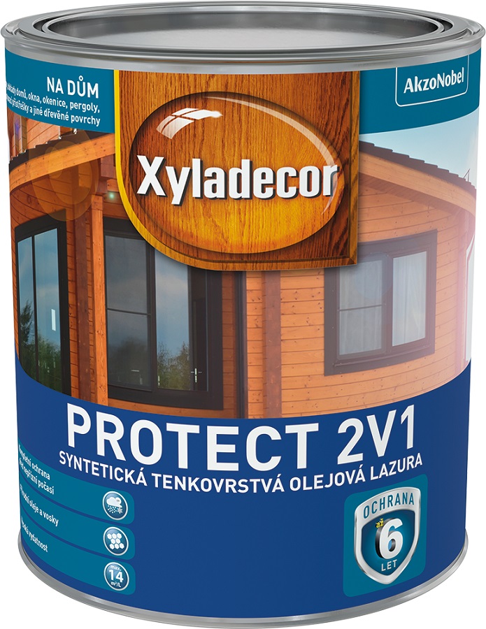 XYLADECOR PROTECT 2v1 - olejová lazúra Mahagón,2.5L