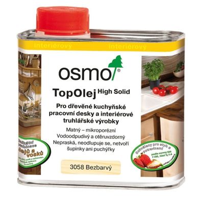 OSMO Top olej na kuchynské dosky 3028 Bezfarebný hodvábny lesk,500ml