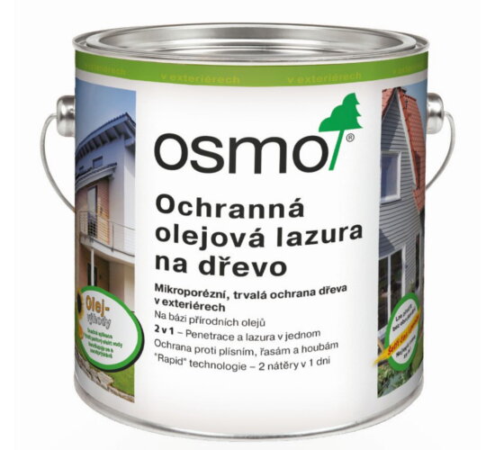 OSMO Ochranná olejová lazúra 726 Šedá kôra,2.5L