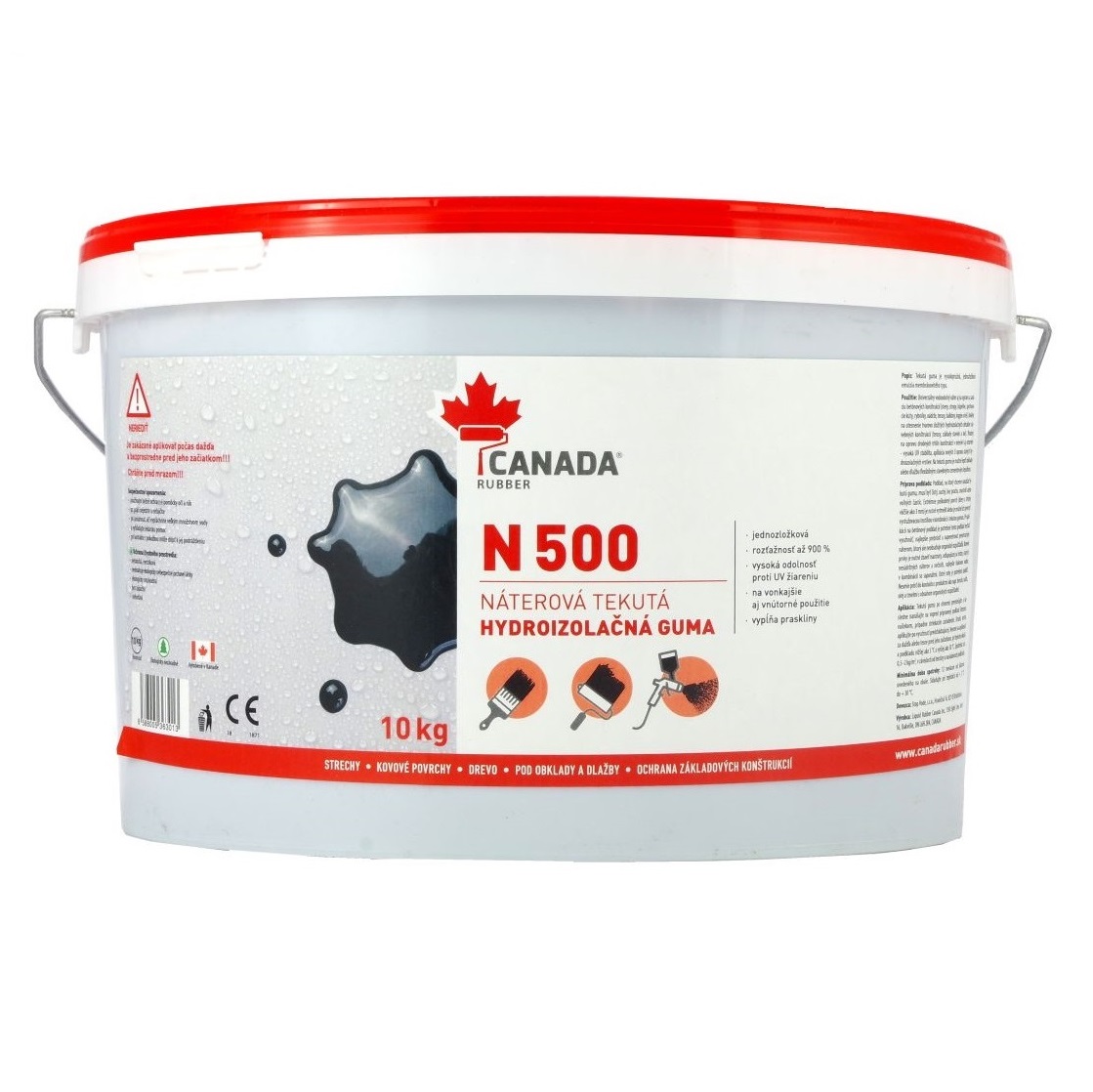 Canada Rubber N500 tekutá guma čierna,10kg