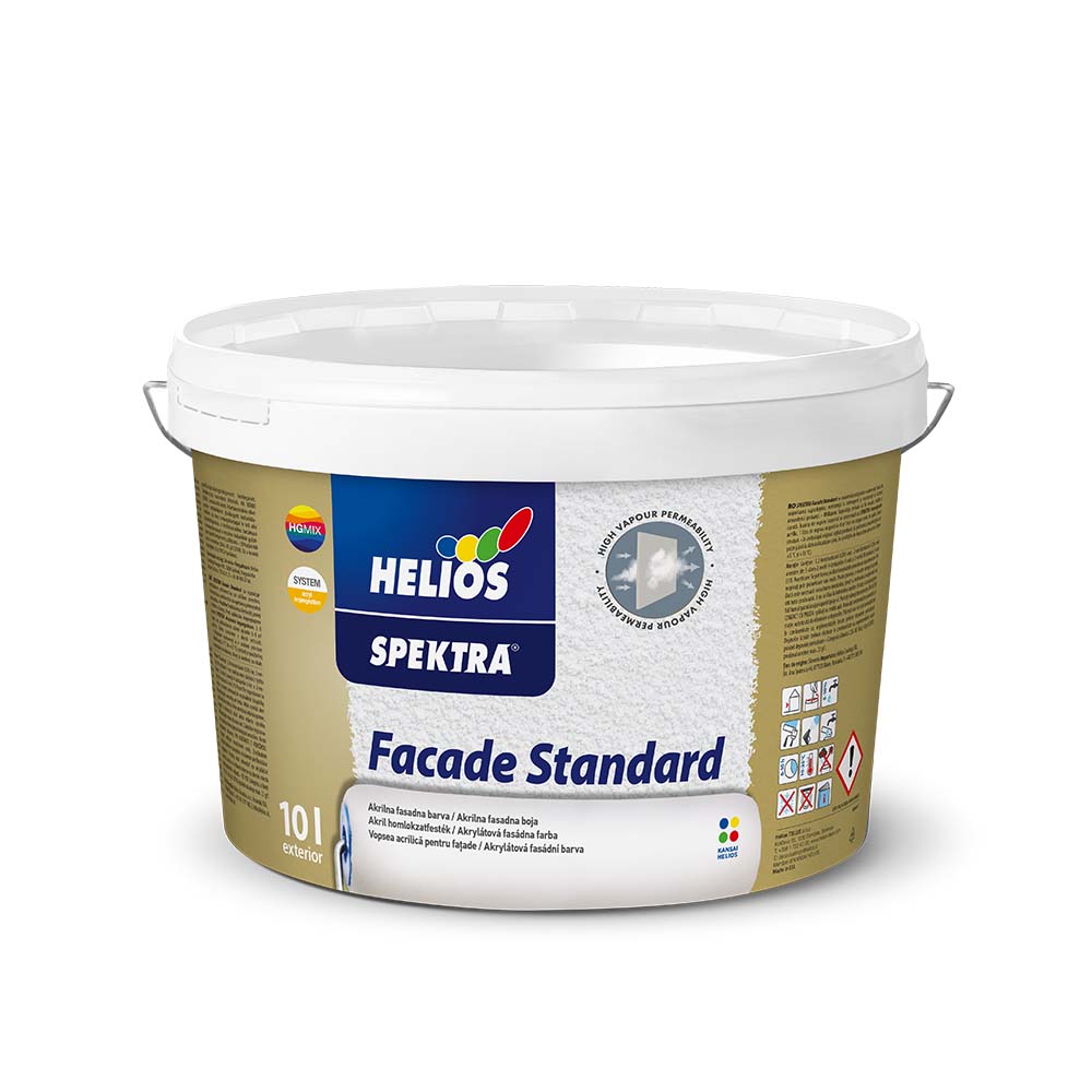 Helios Spektra akrylová fasádna farba Standard Biela,2L