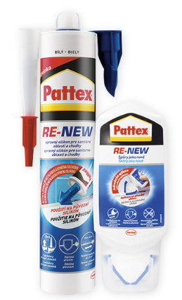 HENKEL Pattex Re-New  biely obnovovač silikónov 80ml