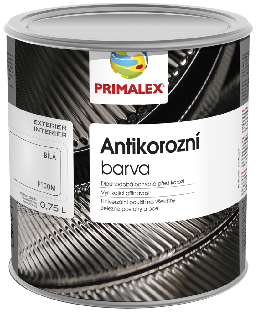 Primalex Antikorózna farba Biela P100M,5L