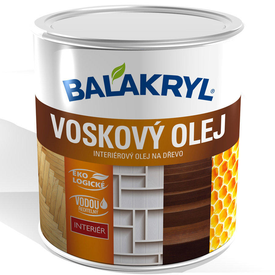 E-shop Balakryl Voskový olej Dub biely,0,75L