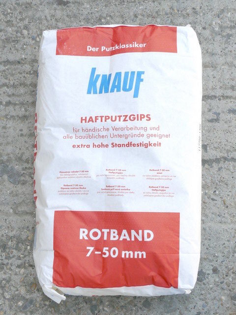 Knauf Rotband 7 - 50mm sadrová omietka Béžovosivá,25kg