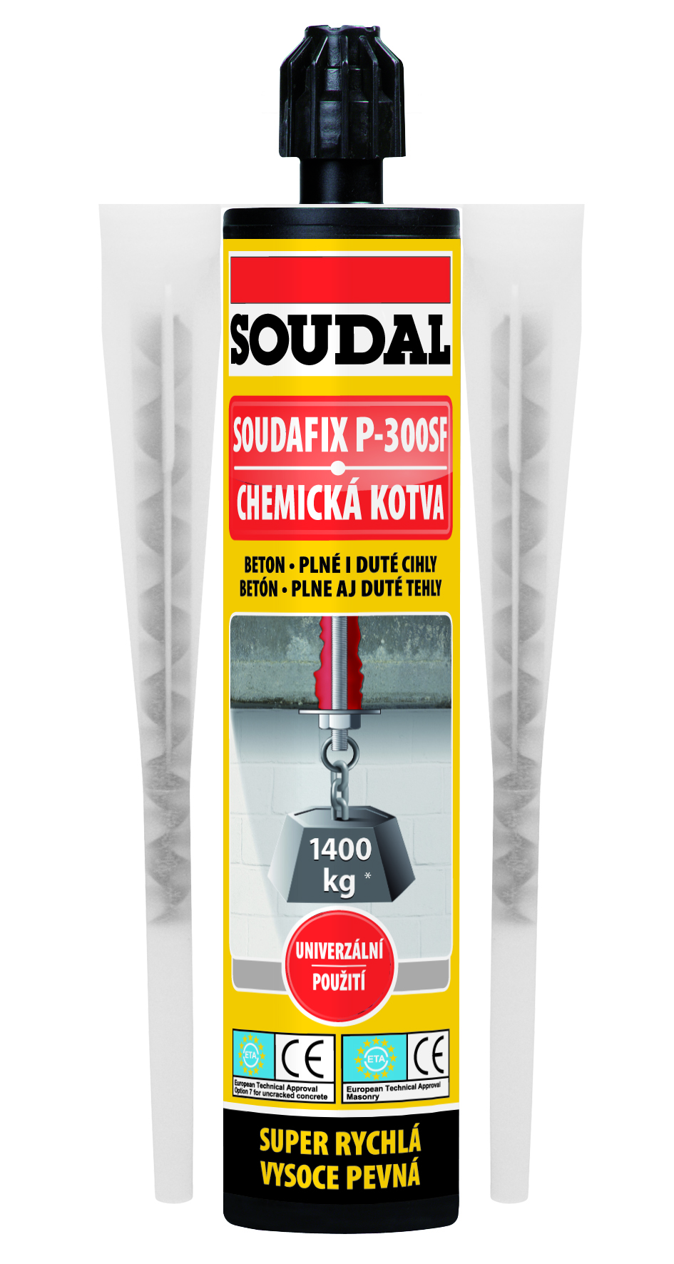 E-shop Soudafix P-300 SF chemická kotva Šedá,300ml