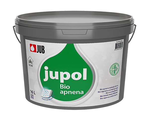 E-shop JUB Jupol Bio vápenná vnútorná farba Biela,16L