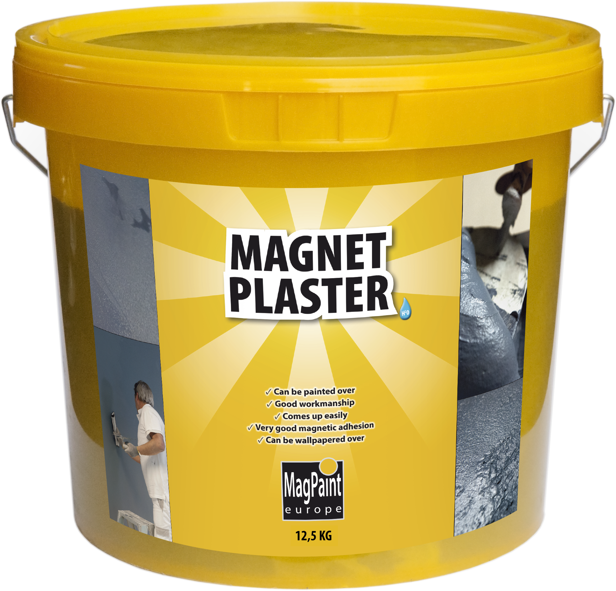 MAGPAINT Magnet Plaster magnetická stierka Tmavošedá,5L