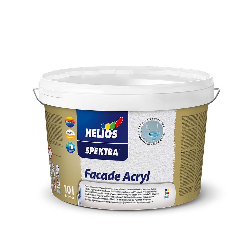 E-shop Helios SPEKTRA Akrylová fasádna farba Biela,10L