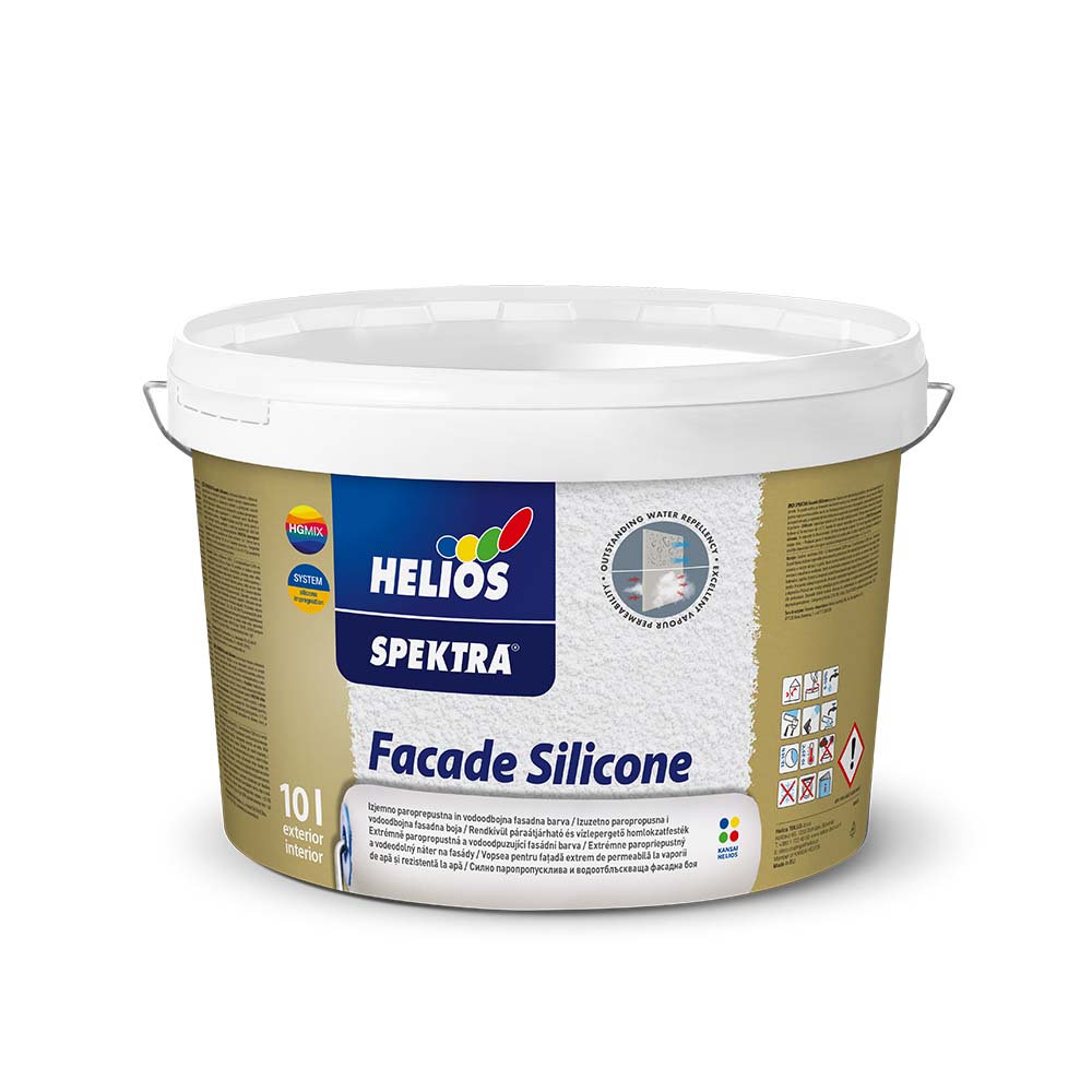 E-shop Helios SPEKTRA Silikónová fasádna farba Biela,10L