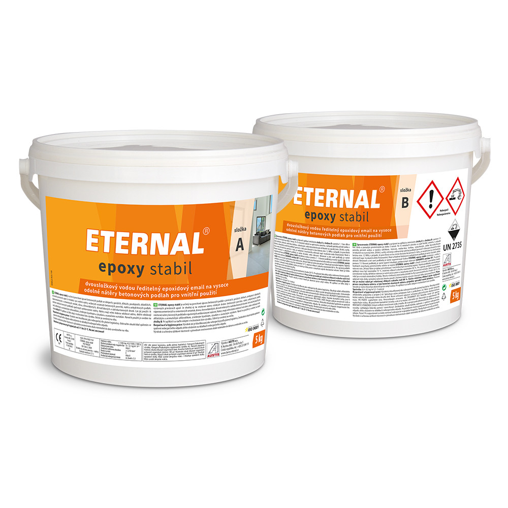 E-shop ETERNAL epoxy stabil šedá,10kg (5kg zlož. A + 5kg zlož. B)