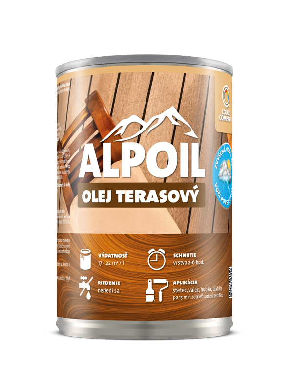 E-shop ALPOIL olej terasový Transparentná,0,5L