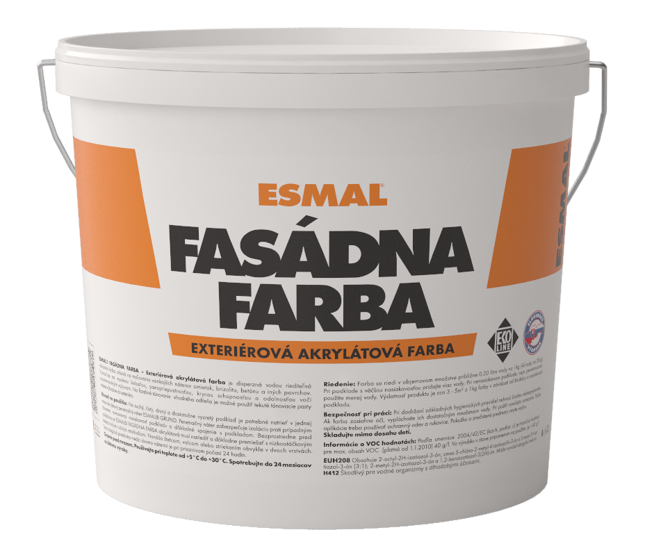 E-shop ESMAL Fasádna farba akrylátová 20kg