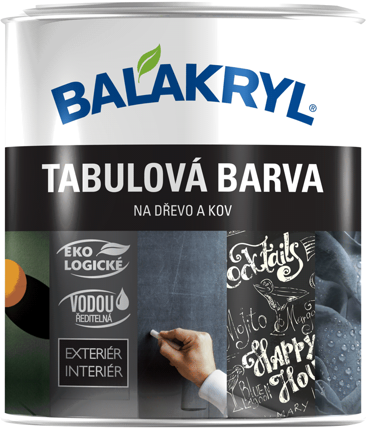 E-shop Balakryl Tabuľová farba čierna,0,7kg