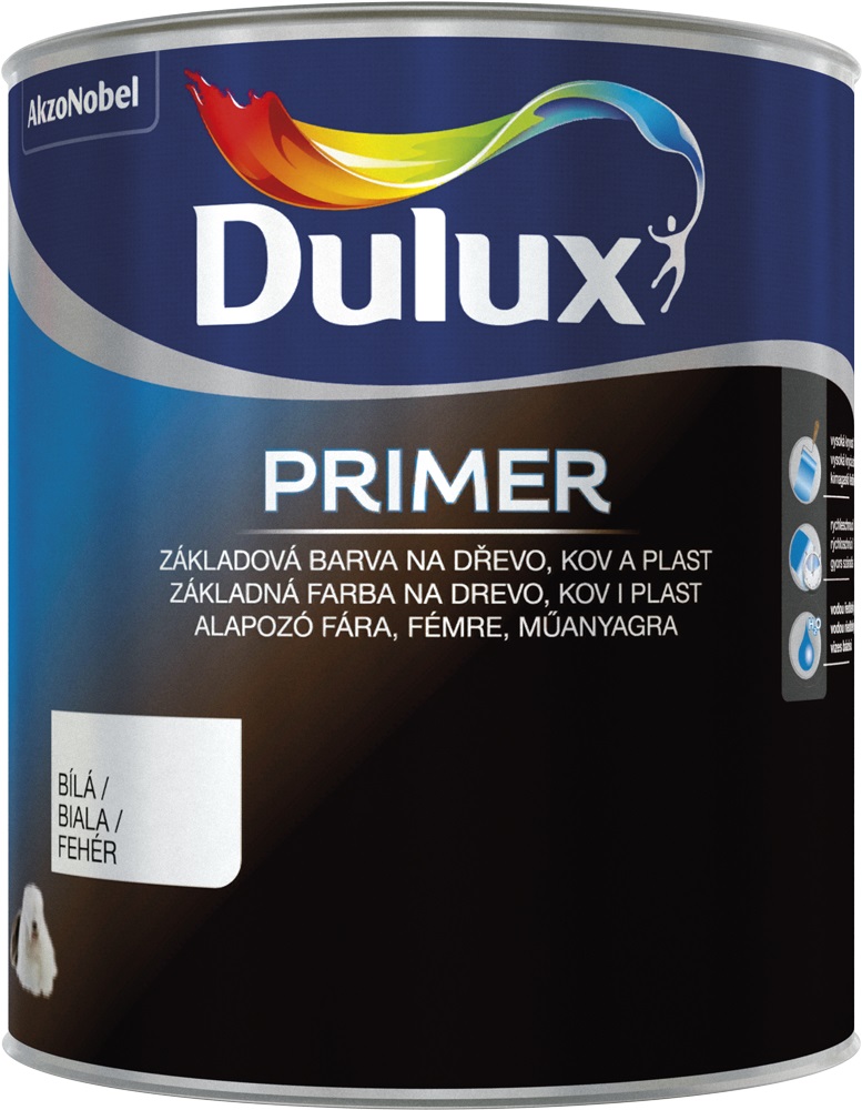 Dulux WB Primer Biela,0.75L