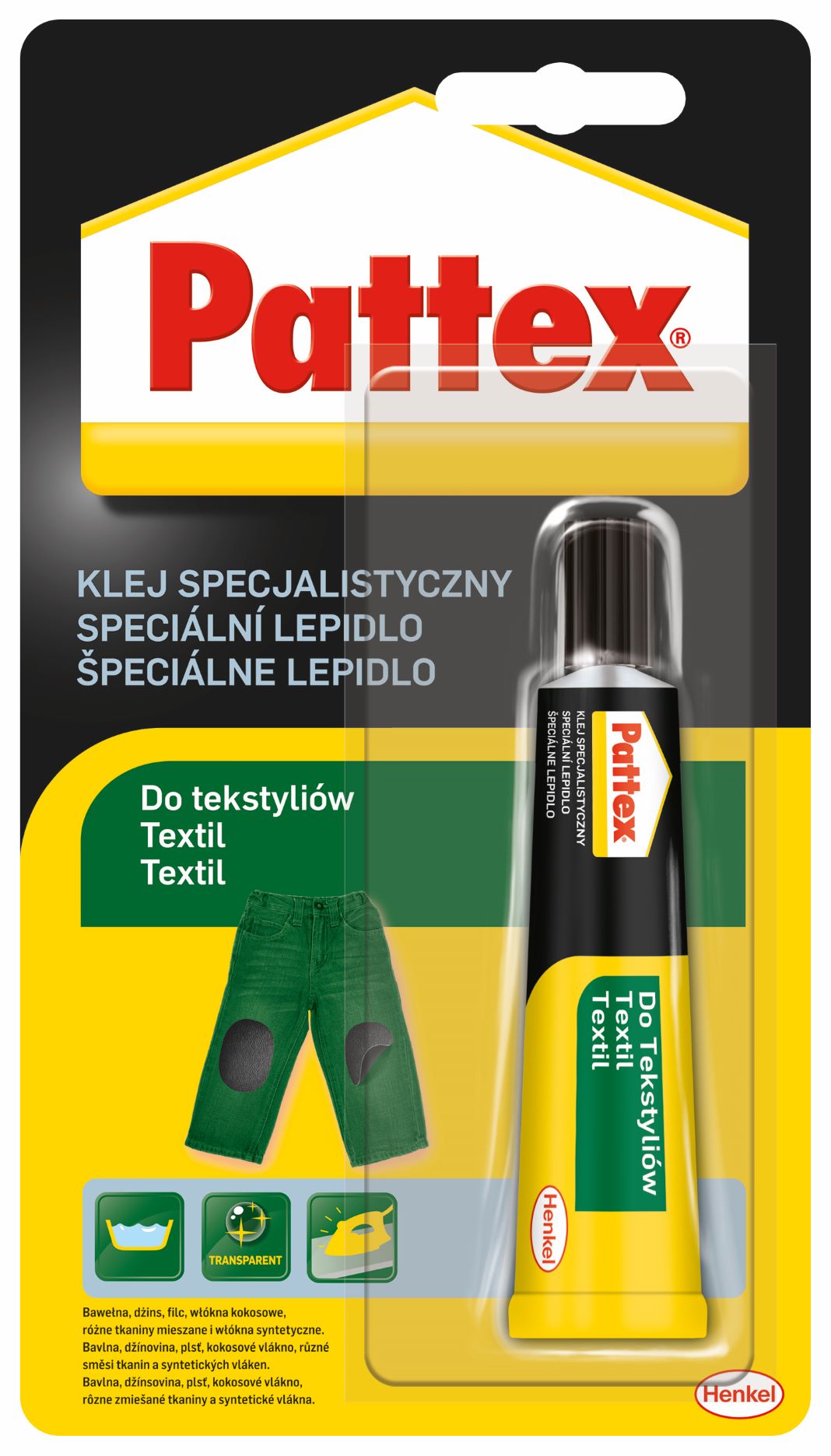 E-shop Pattex Špeciálne lepidlo Textil 20g