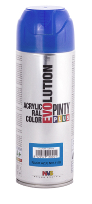 Pinty Plus Evolution akrylová fluorescenčná farba  F107  Červená,400ml
