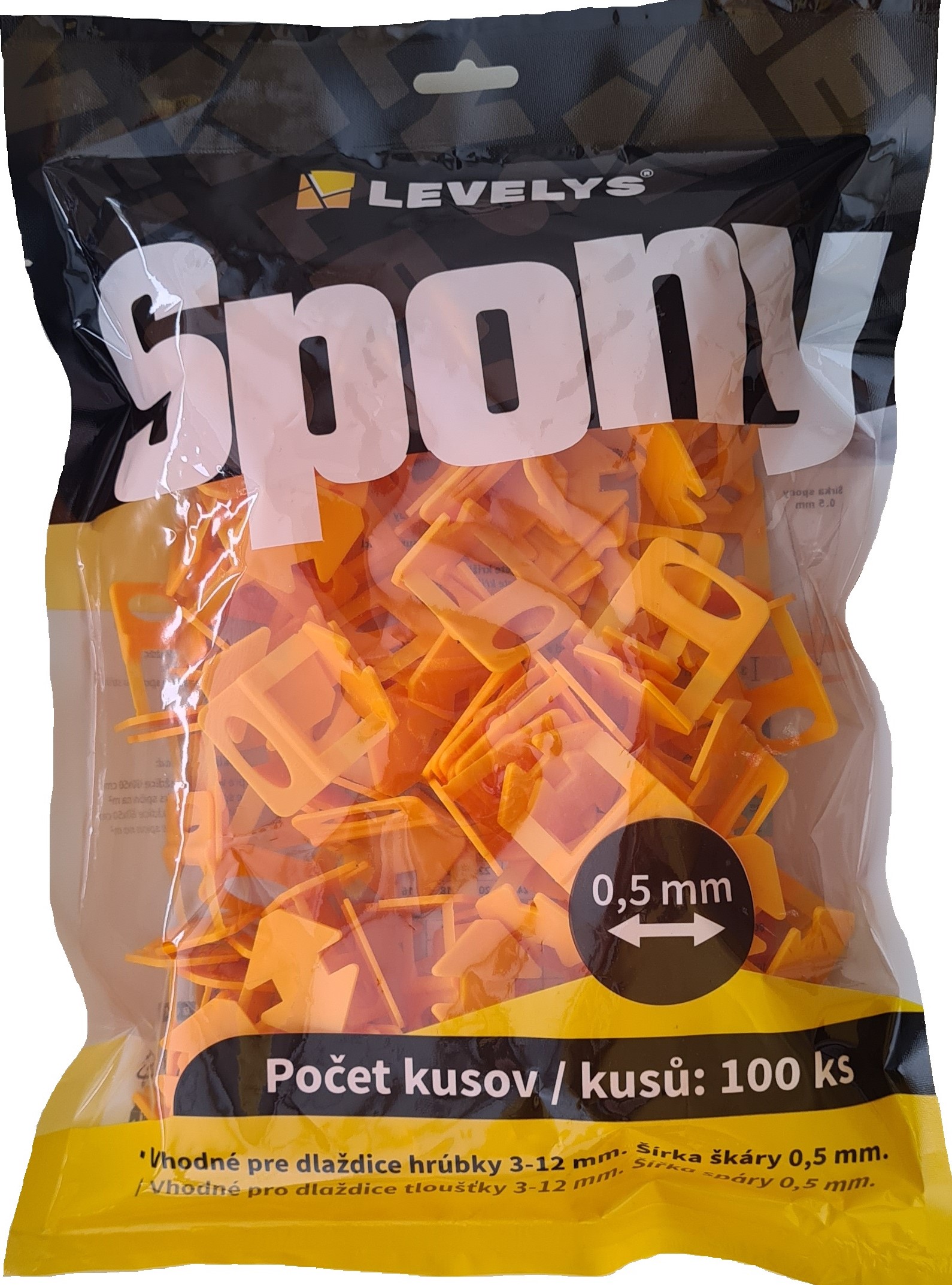 LEVELYS Spony 0,5mm  0.5mm,100ks