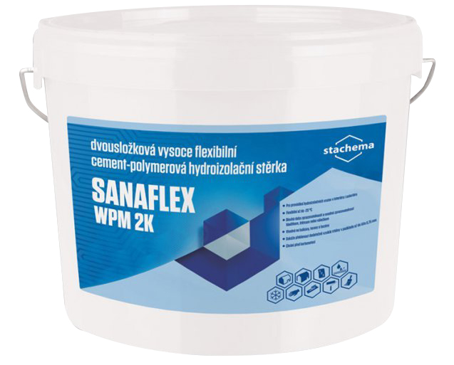 STACHEMA SANAFLEX WPM 2K hydroizolačná stierka 15.6kg