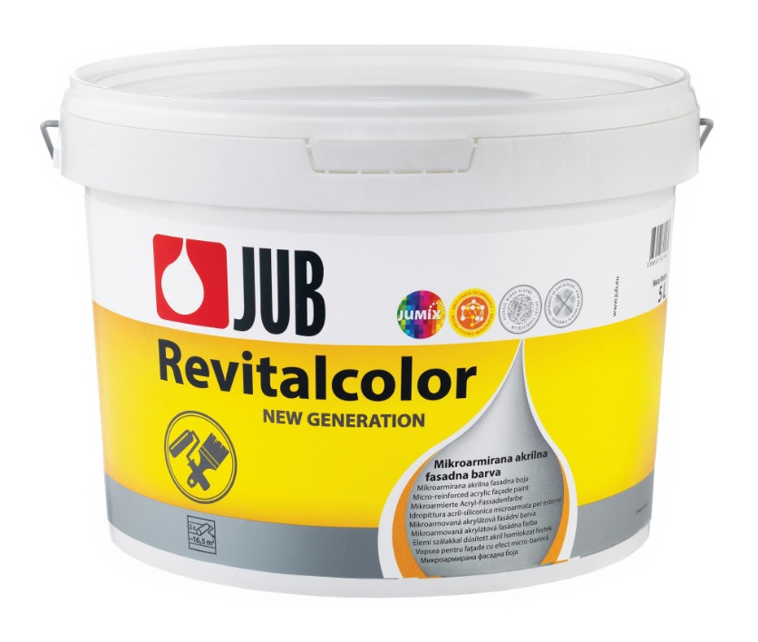 E-shop JUB REVITALCOLOR Akrylátová fasádna farba Biela,15L