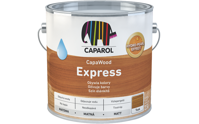 Caparol CapaWood Express Bezfarebná,2.5L