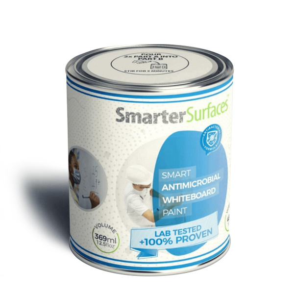 E-shop Smartown Antimikrobiálna popisovateľná farba RAL9003 biela lesklá,369ml