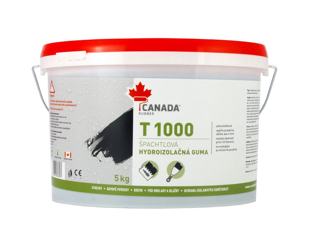 E-shop Canada Rubber T1000 tekutá guma Čierna,5kg