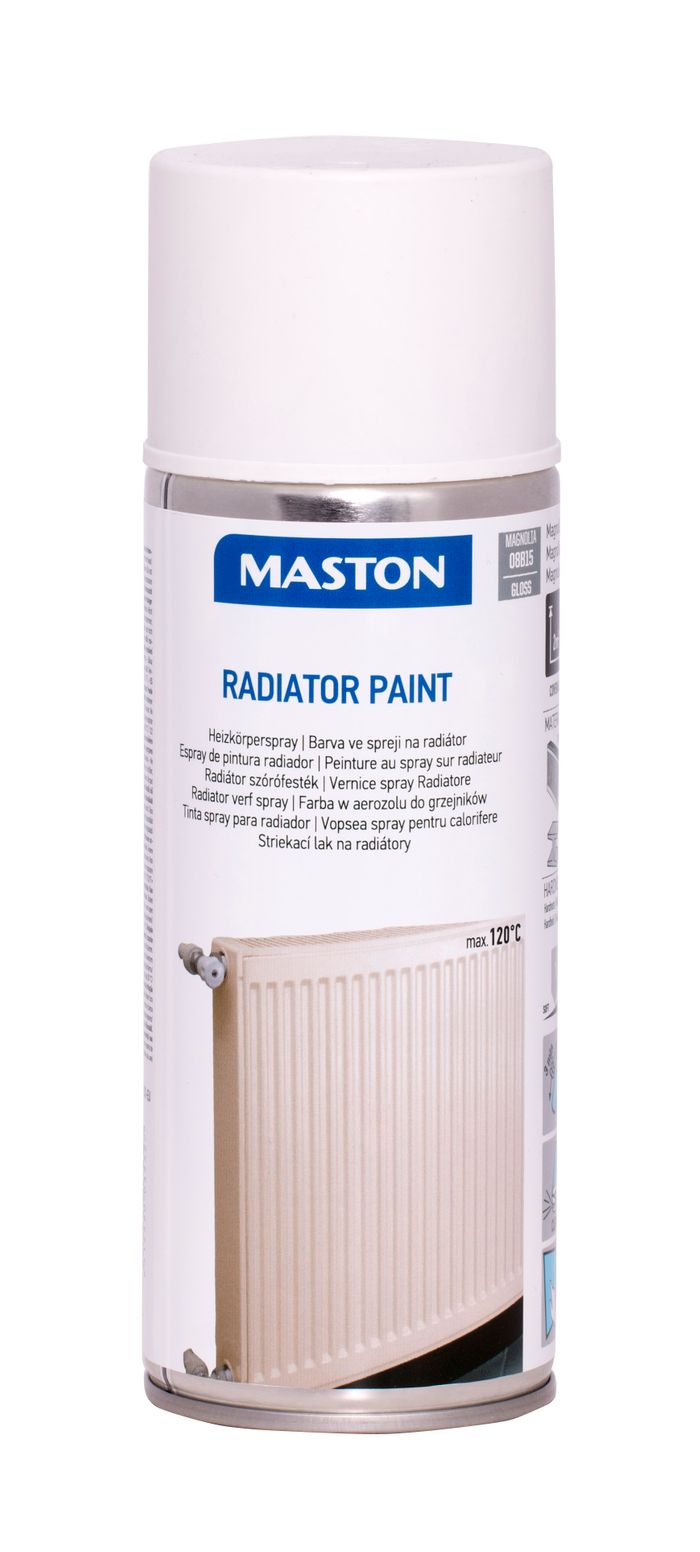 Maston Spraypaint Radiator Biela lesklá,400ml