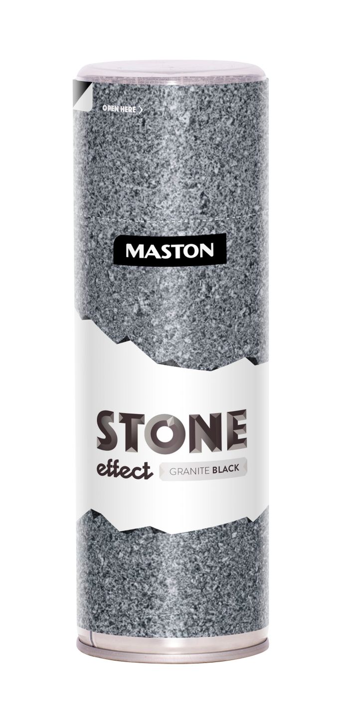 Maston  SPRAYPAINT STONE EFFECT Žulová čierna,400ml