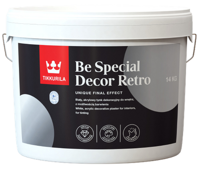 Tikkurila BE SPECIAL DECOR RETRO dekoratívna omietka Biela,14kg