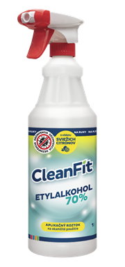CleanFit ETYLALKOHOL 70% s vôňou sviežich citrónov 10L