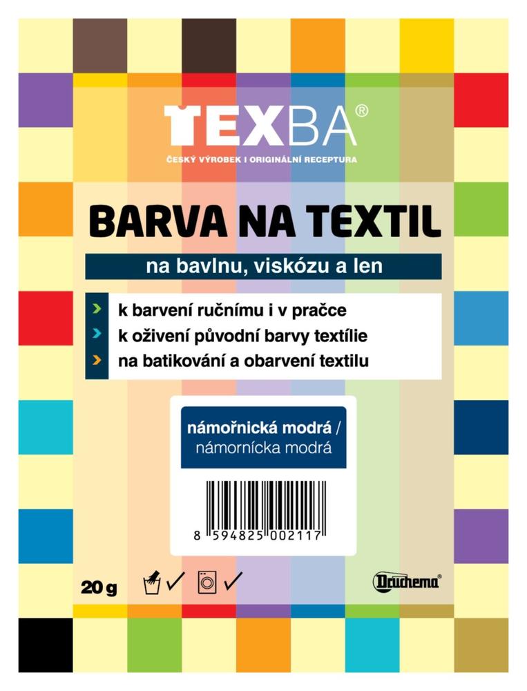 E-shop Texba farba na textil, 20g Červená,20g