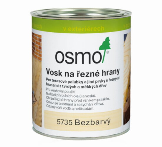 OSMO Vosk na rezné plochy 5735 Bezfarebný,2.5L