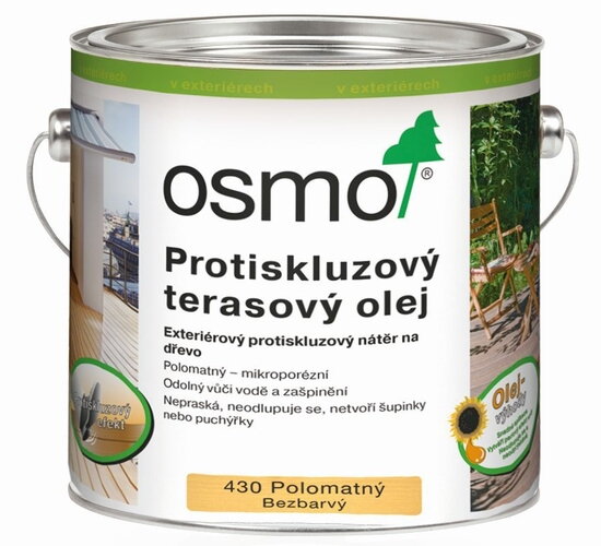 E-shop OSMO Protišmykový terasový olej 430 Bezfarebný,125ml