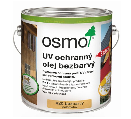 OSMO UV-Ochranný olej do exteriéru 420 Bezfarebný,750ml