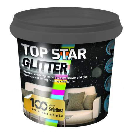TOP STAR GLITTER  vrchný náter s trblietavými časticami